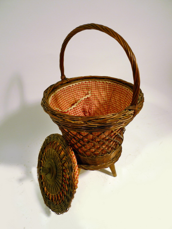 costurero mimbre tela 60xo35 1u